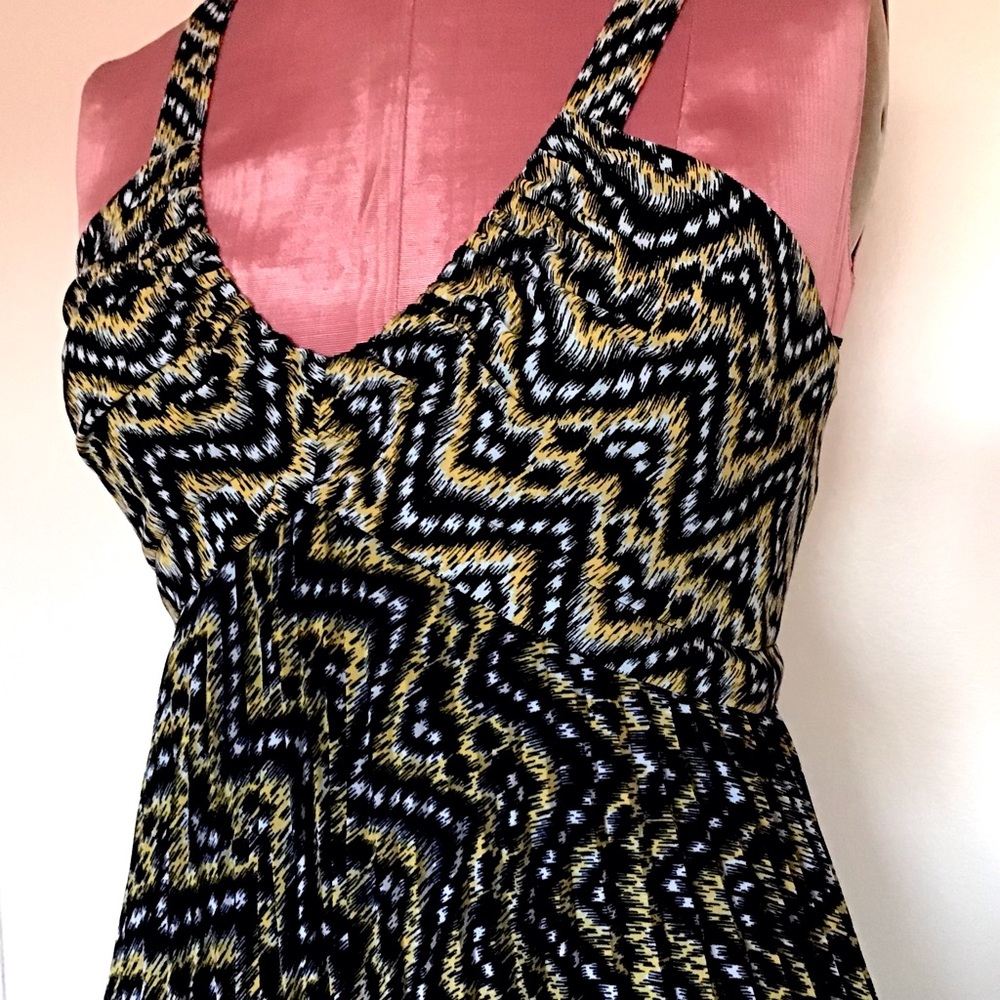ALC 100% Silk Asymmetric Accordion Pleated Dress SZ 4 - Picture 3 of 6